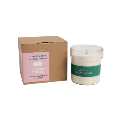 [Limited Edition with BeCandle Sai Kung] - " I Like To Stay Home / But Let Me Know Where The Party Is" Candle