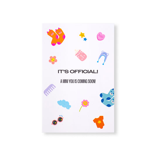 Greeting Card - "A Mini You is Coming Soon!"