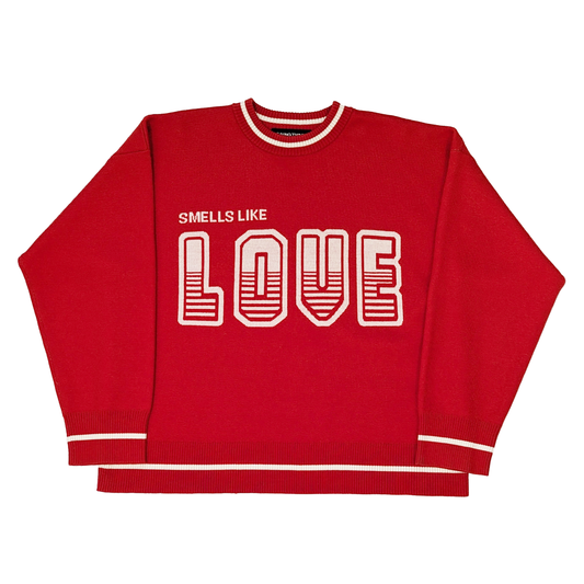 [Limited Edition with CYNTHIA & XIAO] - " SMELLS LIKE LOVE" 100% Merino Wool Oversized Knit