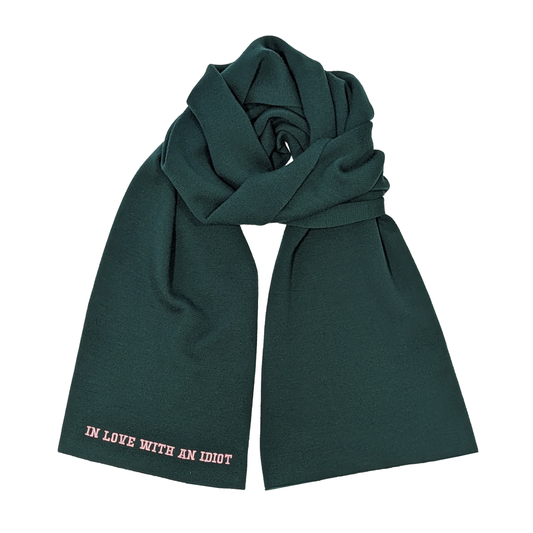 [Limited Edition with CYNTHIA & XIAO] - "IN LOVE WITH AN IDIOT" 100% Merino Scarf